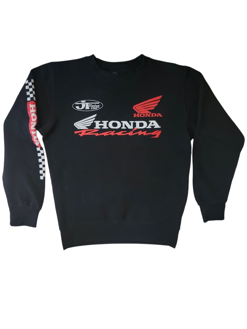 Honda Racing JH Design Black Crewneck Sweatshirt